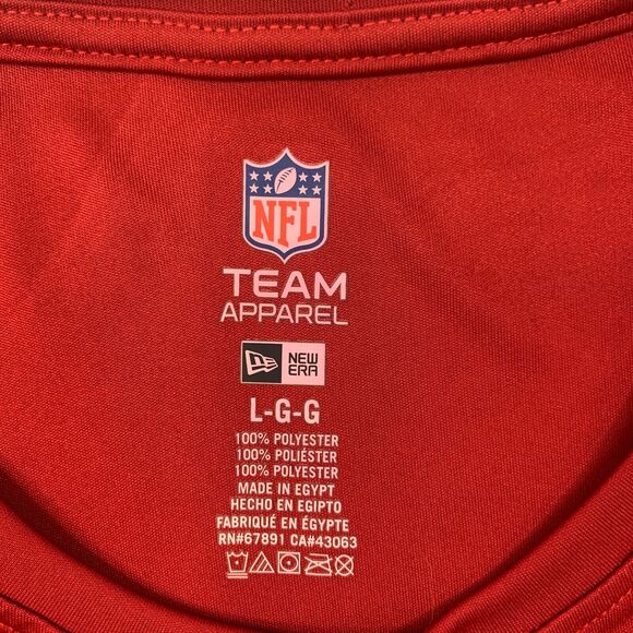 Atlanta Falcons T Shirt Mens L Large Red Combine Authentic NFL Team Apparel Tee - Picture 5 of 12